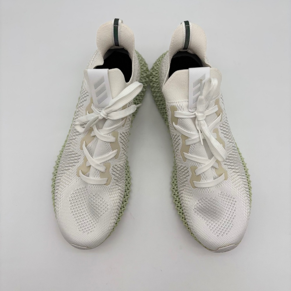 Adidas Alphaedge 4D Mens 11.5 White Aero Green Running Shoes CG5526 - Picture 5 of 8
